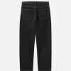 Aaron Pant Black Stone Washed
