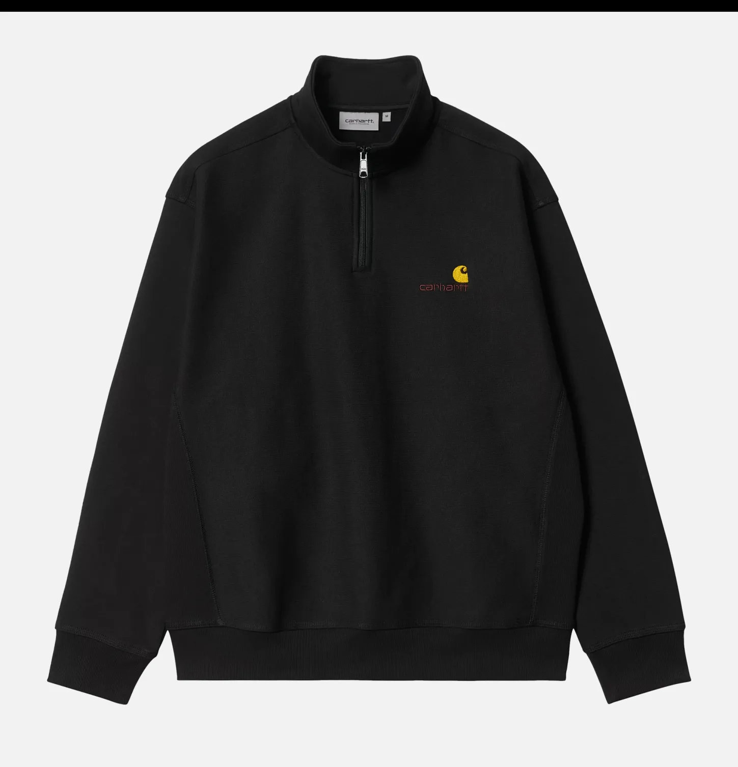 American Scrip Half Zip Black