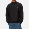 American Scrip Half Zip Black
