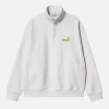 American Script Half Zip Ash Heather