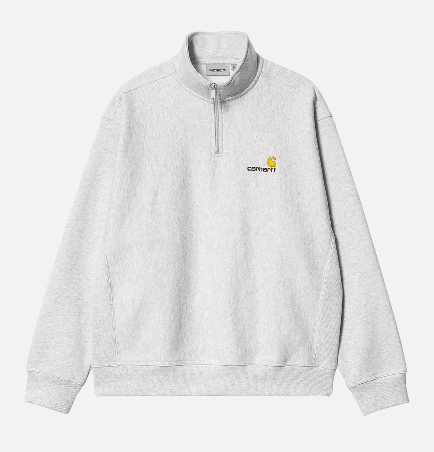 American Script Half Zip Ash Heather