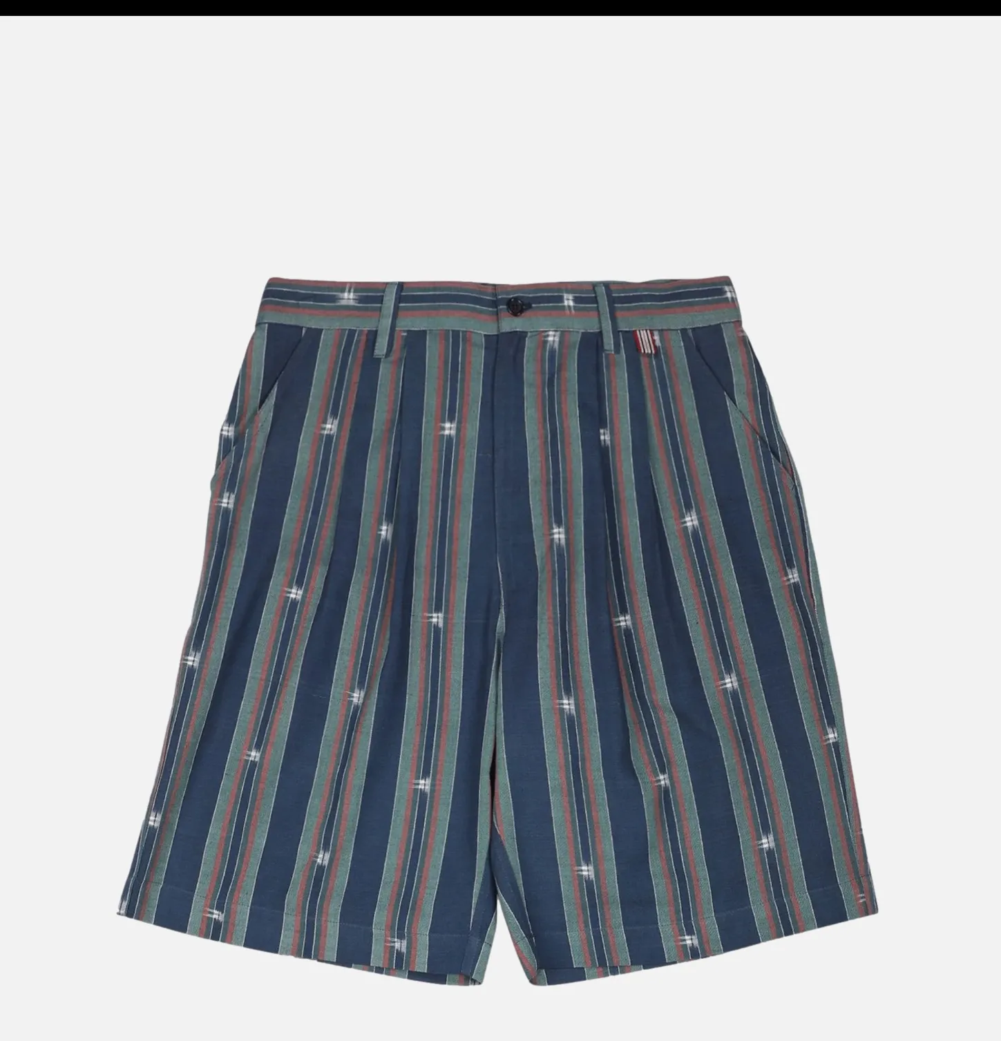 Arman Double Pleat Short Navy