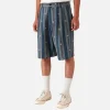 Arman Double Pleat Short Navy