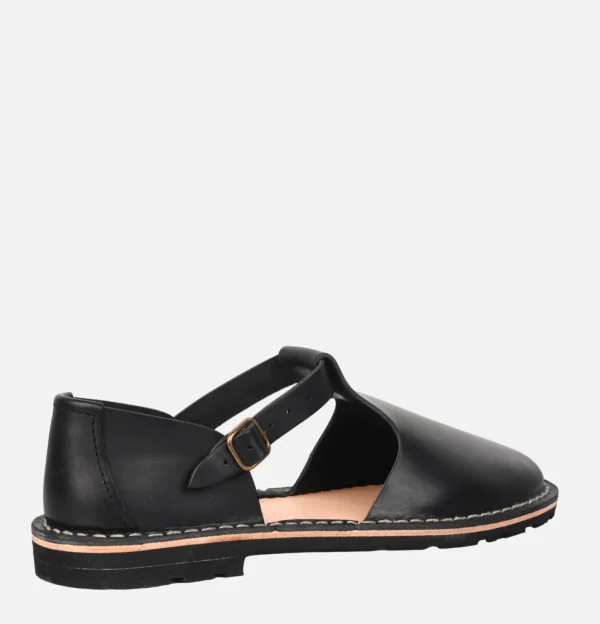 Artisanal sandal shoe 10/12 Black