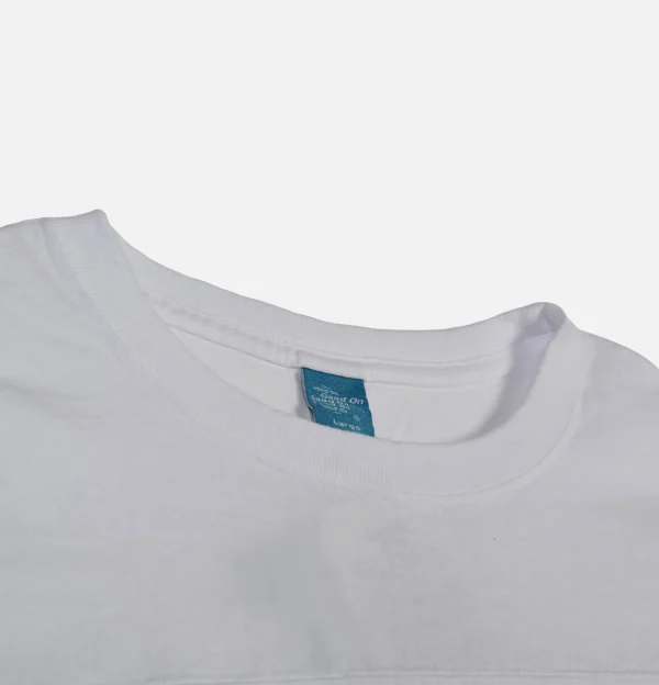 Baseball Tee Non Pigmente Blanc