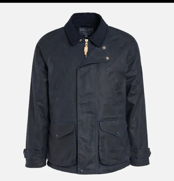 Blouson Caban Wax Navy