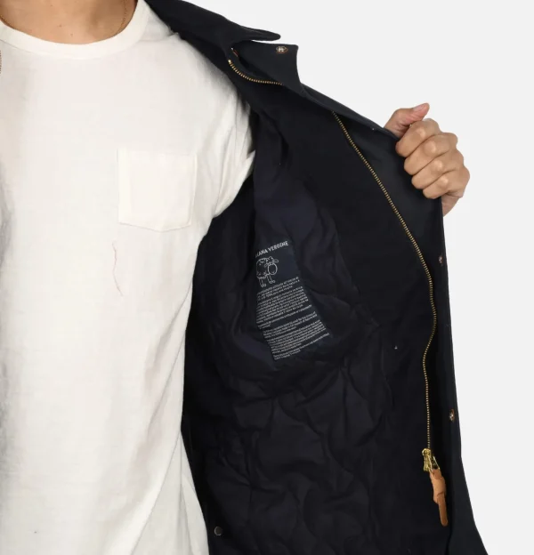 Blouson Caban Wax Navy