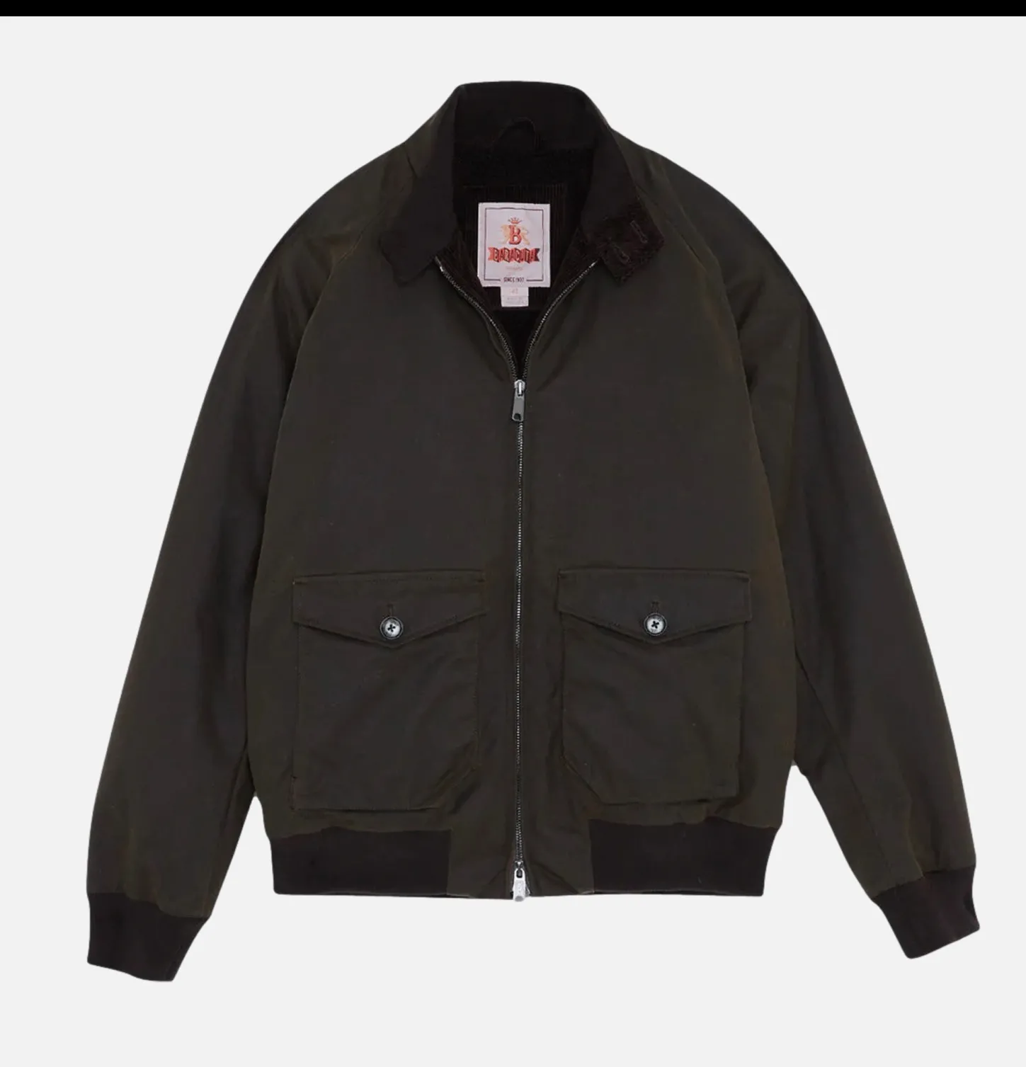 Blouson G9 Waxed Moss Green