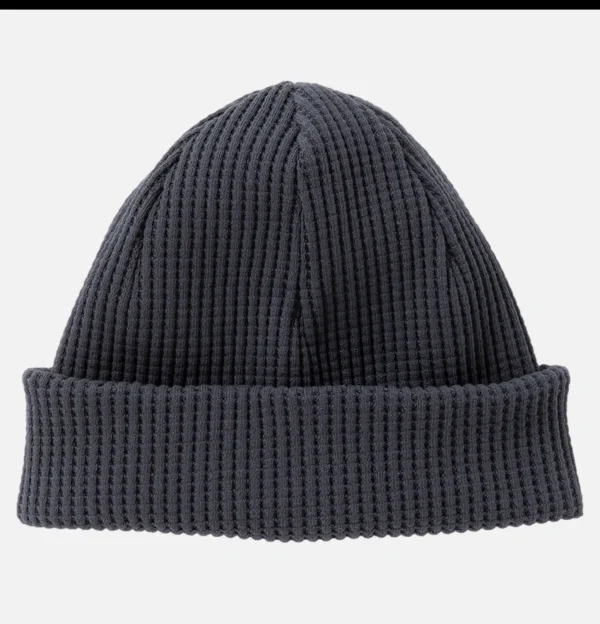 Bonnet Waffle Knit Cap Dark Navy
