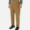 Brushed Back One Tuck Pant Clay Beige