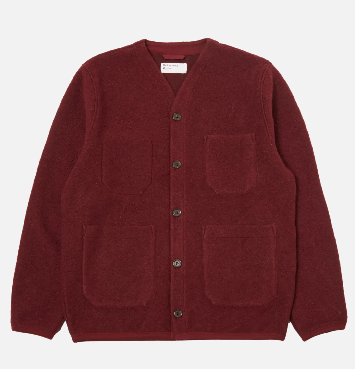 Cardigan Wool Deep Red
