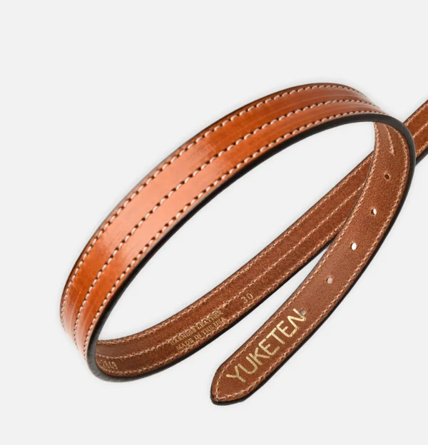 Ceinture Triple Stitched Havana