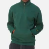 Chase Neck Zip Sweat Discovery Green