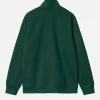 Chase Neck Zip Sweat Discovery Green
