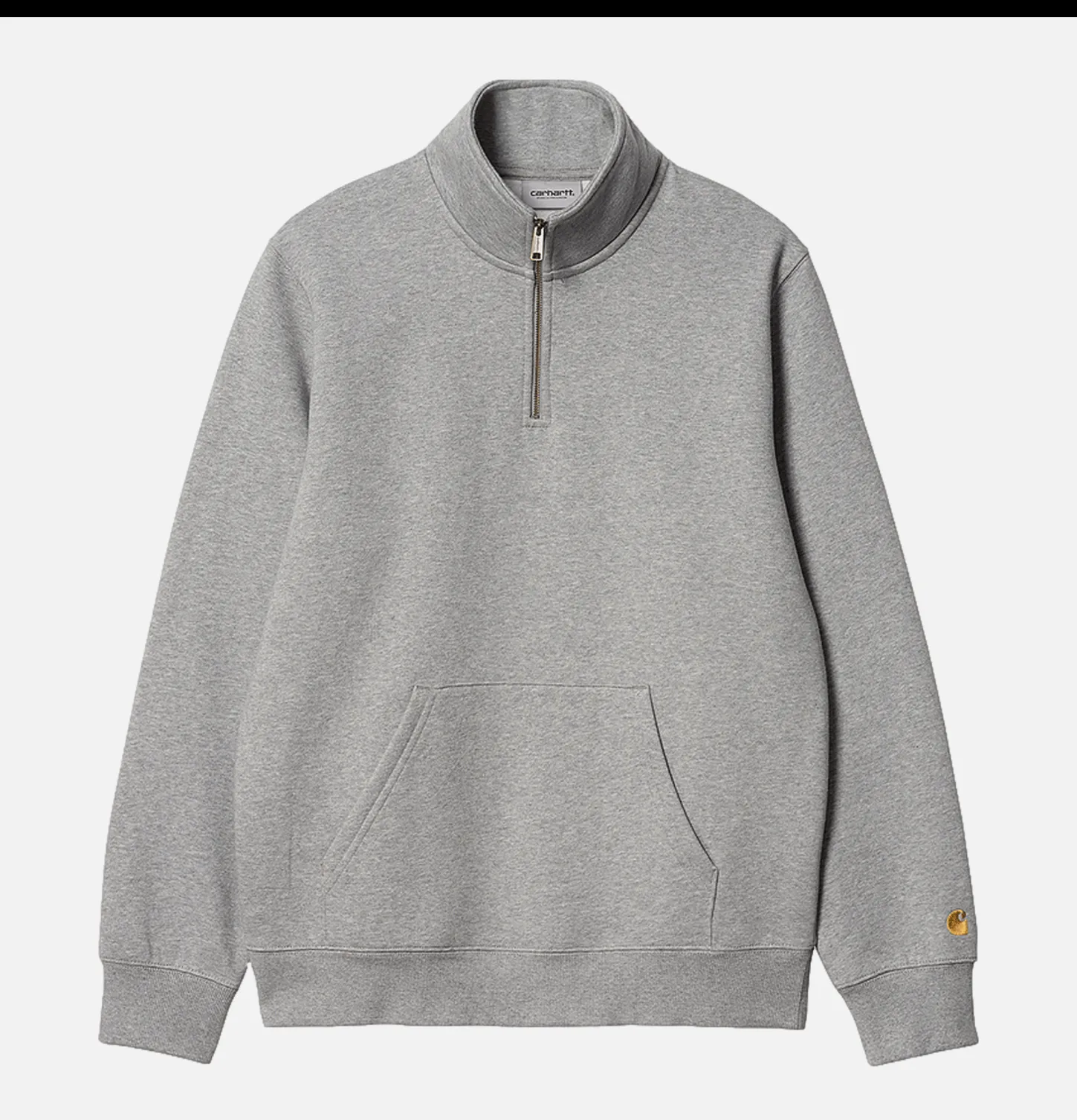 Chase Neck Zip Sweat Grey Heather