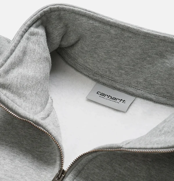 chase_neck_zip_sweat_grey_1.webp Chase Neck Zip Sweat Grey Heather