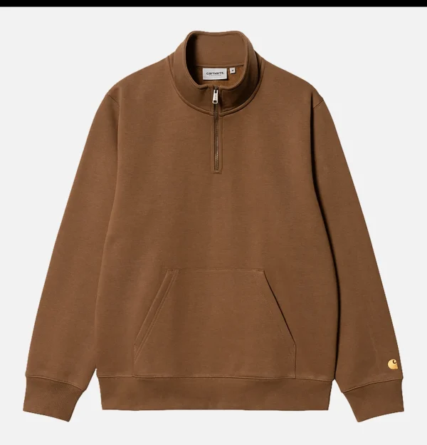 Chase Neck Zip Sweat Tamarind