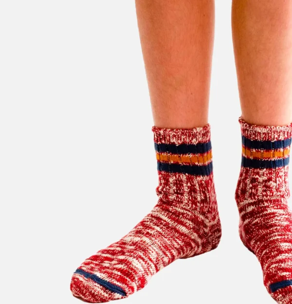 Chaussettes Athletic Burgundy