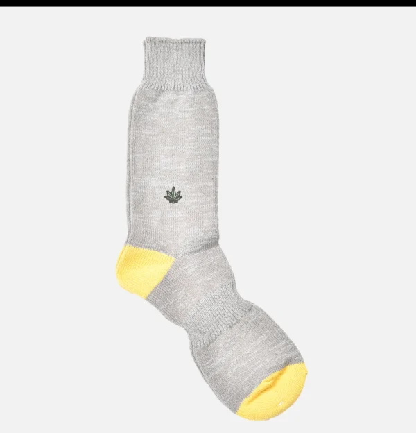 Chaussettes Embroidery Jaune