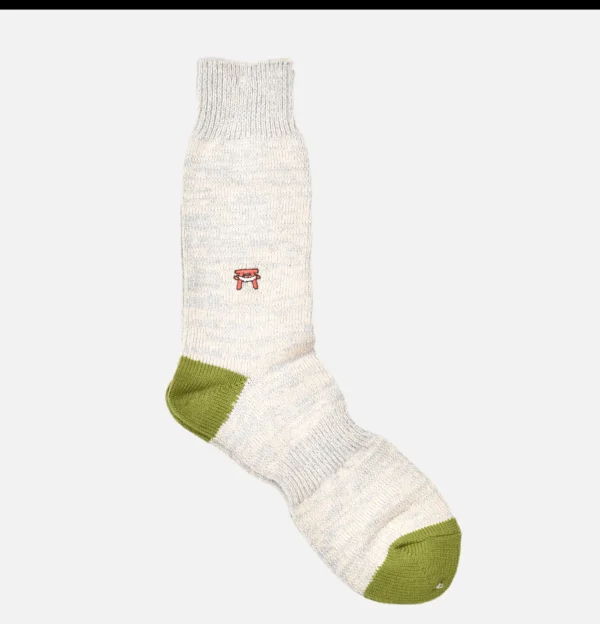 Chaussettes Embroidery Vert