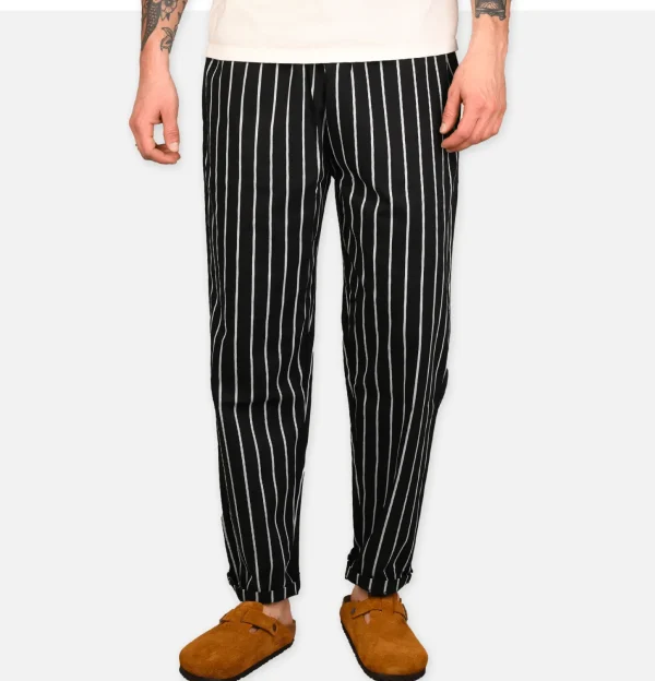 Chef Pant Stripe Black