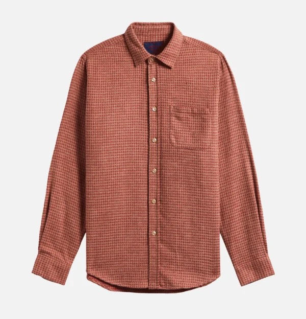 Chemise Abstract Pied De Poule Clay