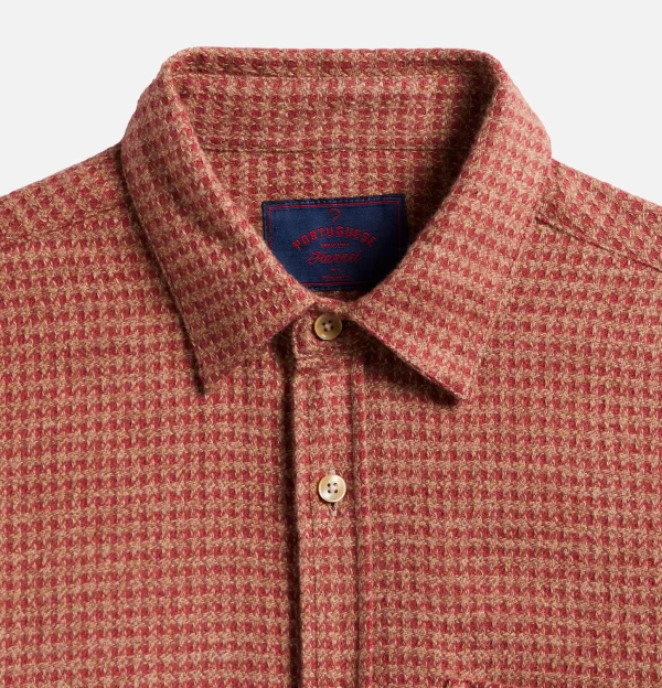 Chemise Abstract Pied De Poule Clay