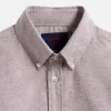 Chemise Brushed Oxford Bordeaux