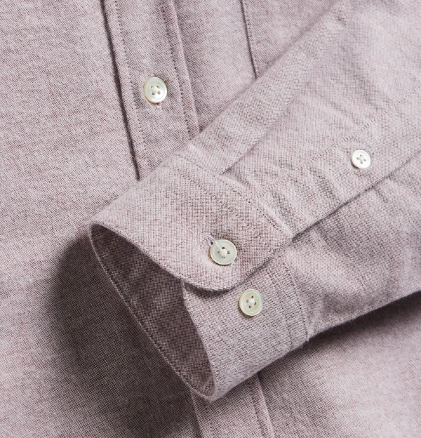 Chemise Brushed Oxford Bordeaux