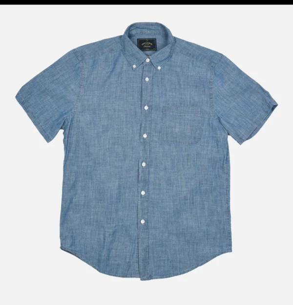 Chemise Chambray Ss Blue
