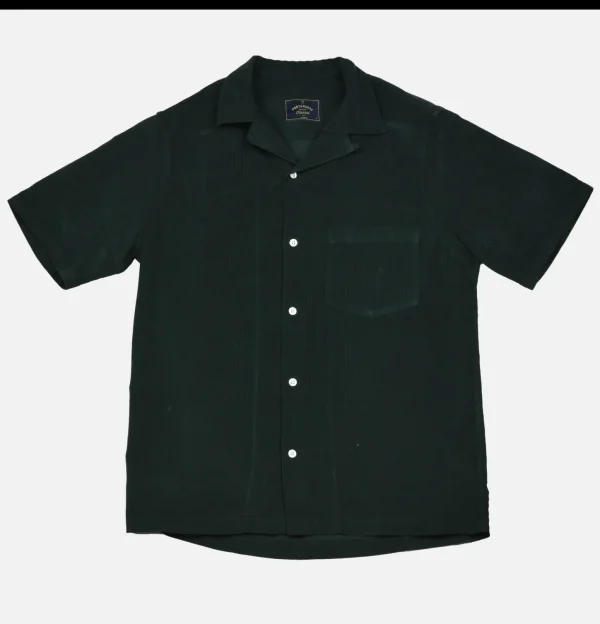 Chemise Cord Camp Collar Green