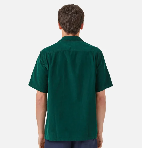 Chemise Cord Camp Collar Green
