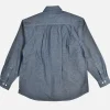 Cigarette Chambray Shirt Blue