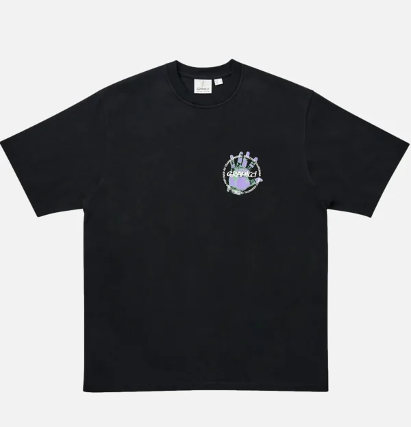 Climbers Hand Tee Vintage Noir