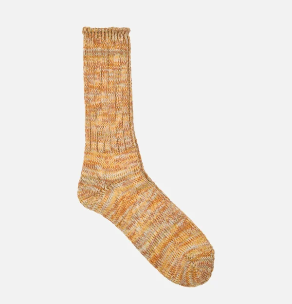 5color Mix Crew Socks Yellow