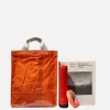 Covered Parachute Document Bag Orange