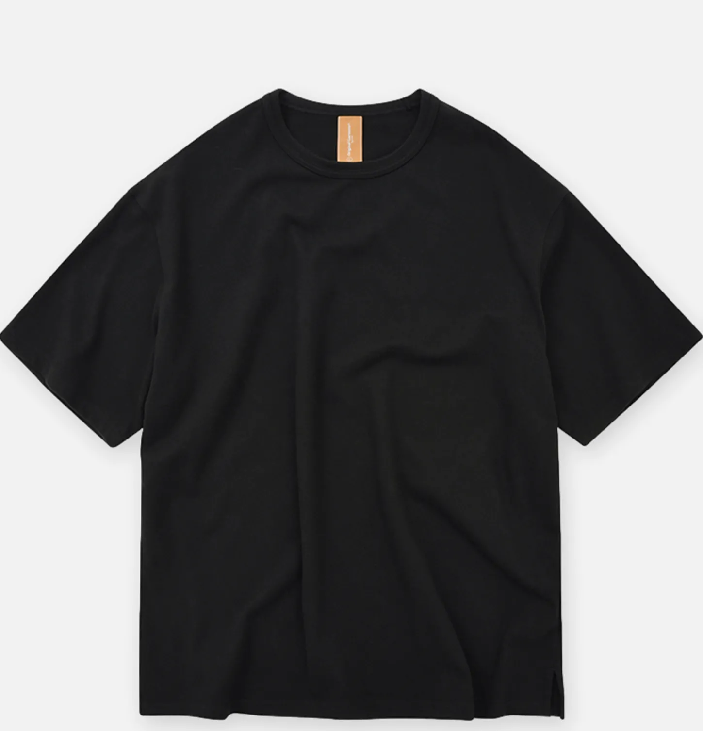 Double Rib Oversized Tee Black