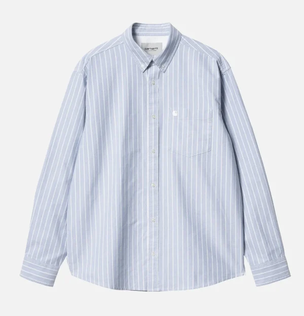 Dowlen Stripe Shirt Bleach White