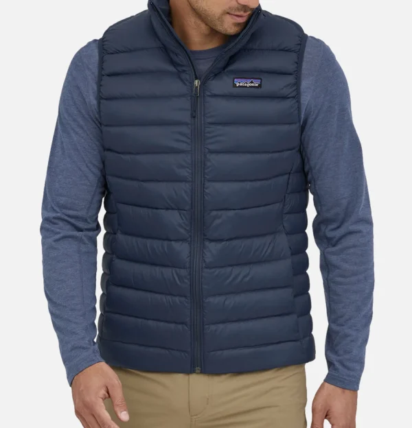 Down Sweater Vest Navy