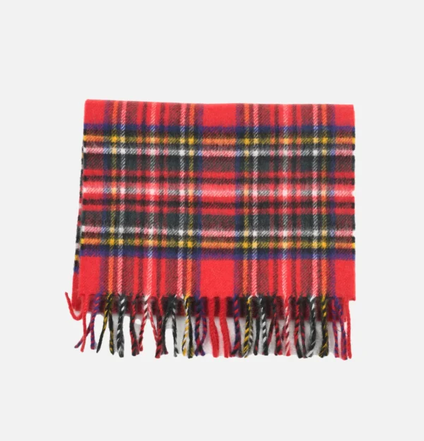 Echarpe Cachemire Tartan Red