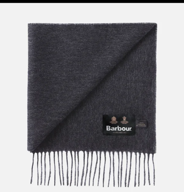 Echarpe Plain Lambswool Charcoal