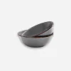 Enamel Bowl Set x 2 Grey