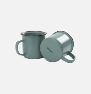 Enamel Cup Set X 2 Mint