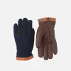 Gants Deerskin Wool Tricot Navy