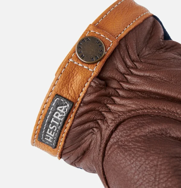 Gants Deerskin Wool Tricot Navy