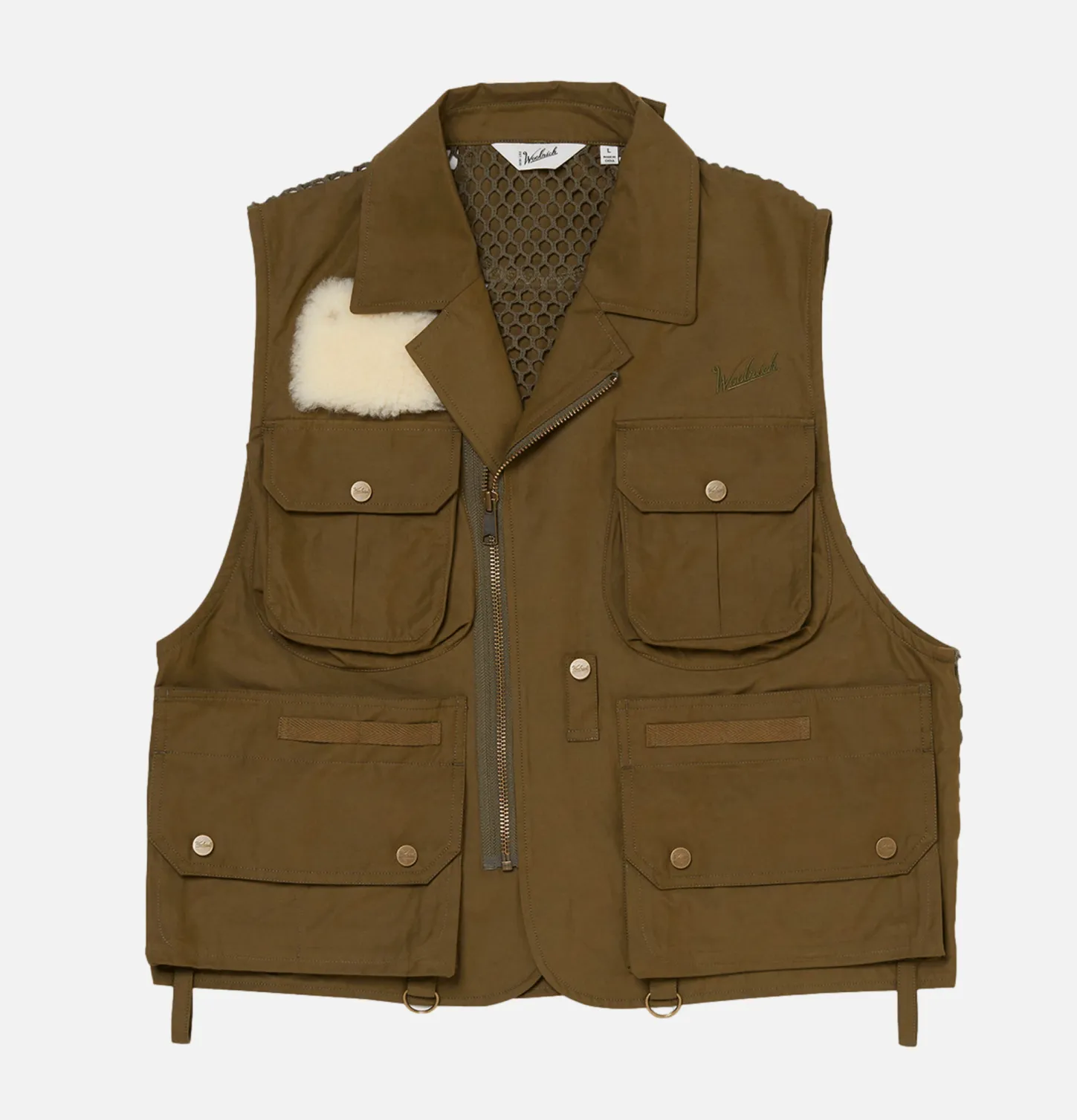 Gilet de pêche classique Olive