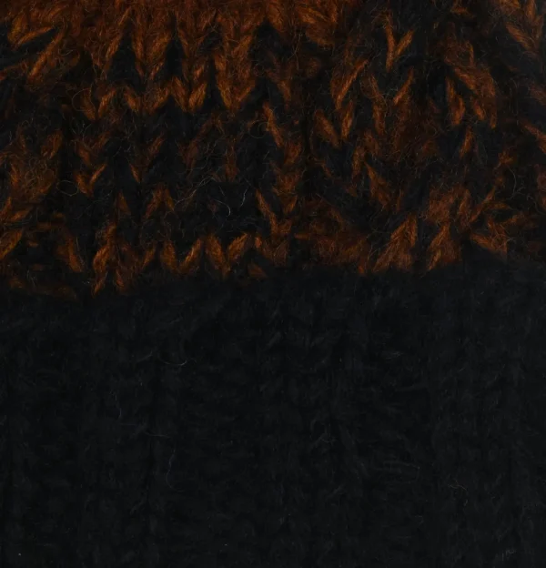 Hand Knit Fisherman Black