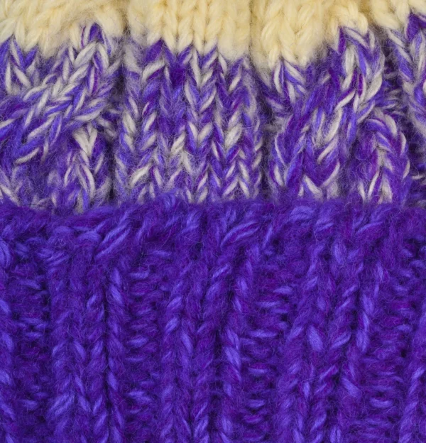 Hand Knit Fisherman Purple