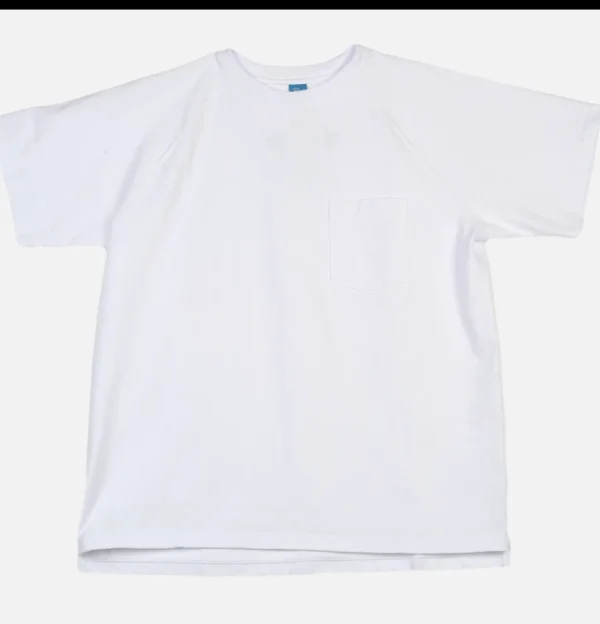 Heavy Raglan Pocket Tee Blanc
