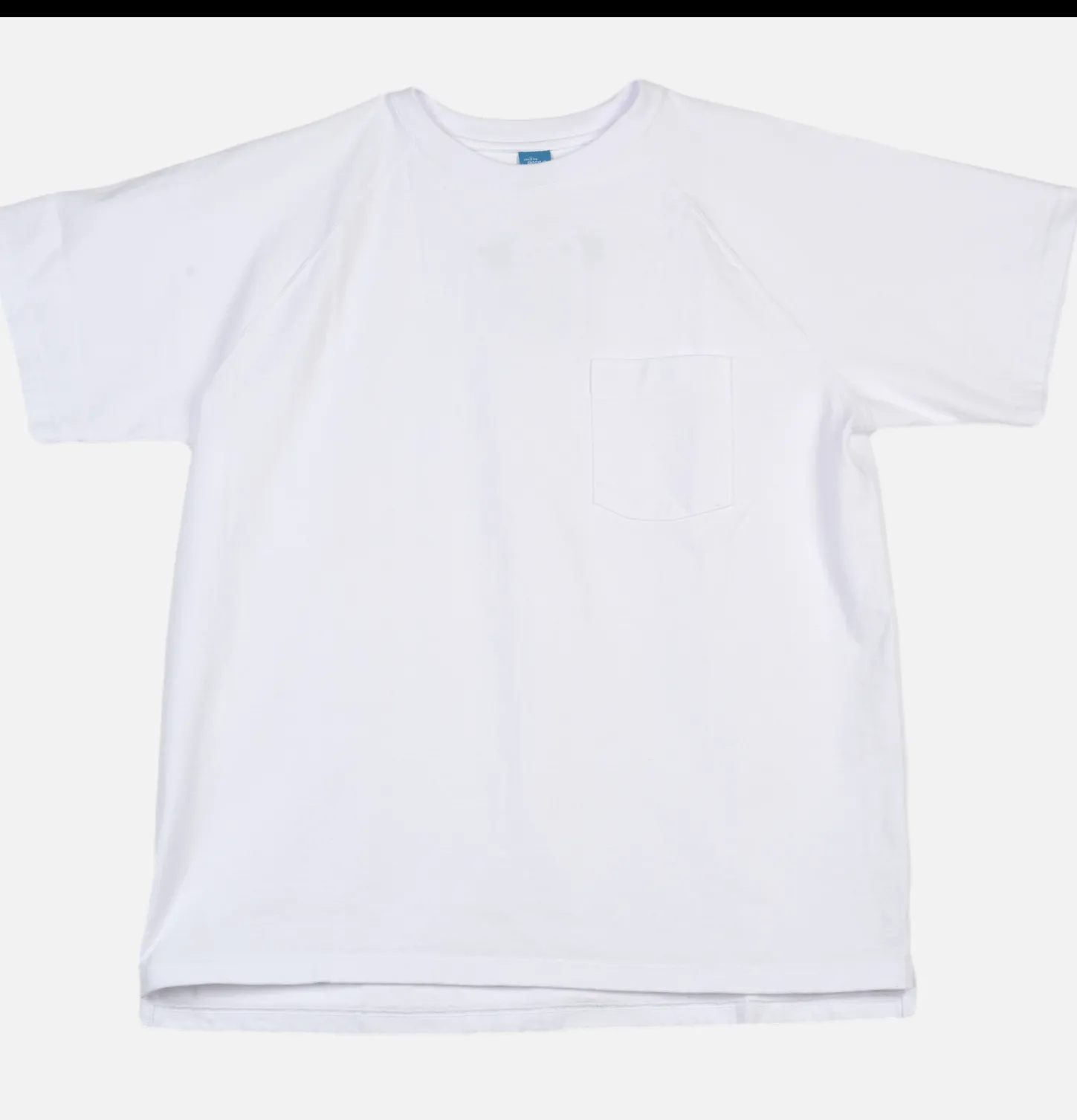 Heavy Raglan Pocket Tee Blanc